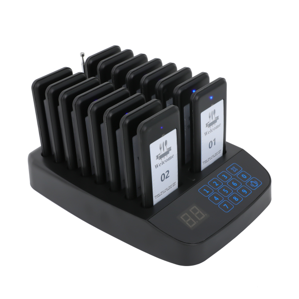 DONSU Restaurant-Pager-System, Pager-Rufsystem für Restaurant, drahtloses Rufsystem 16 Gäste-Pager