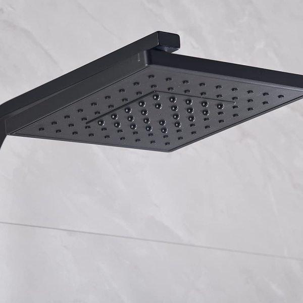 Duschsystem mit Thermostat, Duschset Duscharmatur Regendusche Dusche Duschsystem Duschsäule