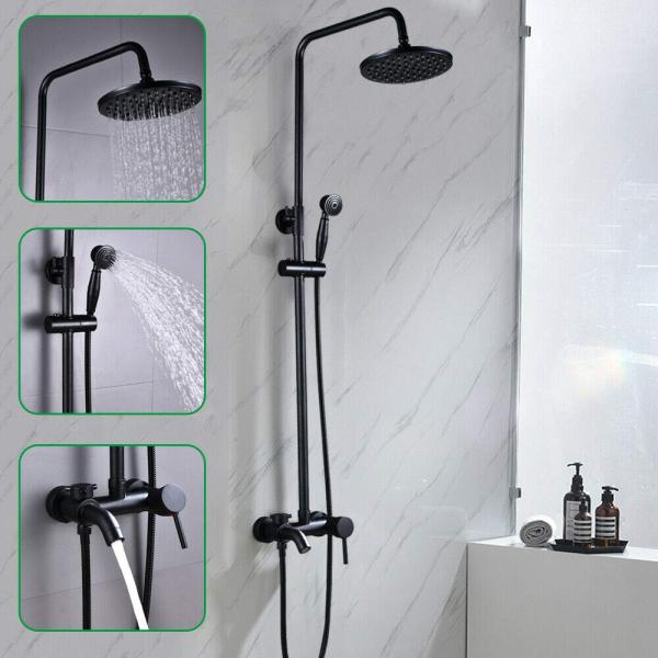 Wandmontage Badezimmer Dusche Wasserhahn Set Badewanne Handbrause Handbrause